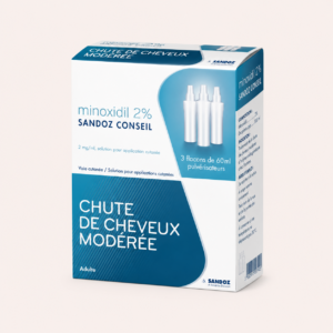 SANDOZ - MINOXIDIL 2% CHUTE DE CHEVEUX MODERÉE
