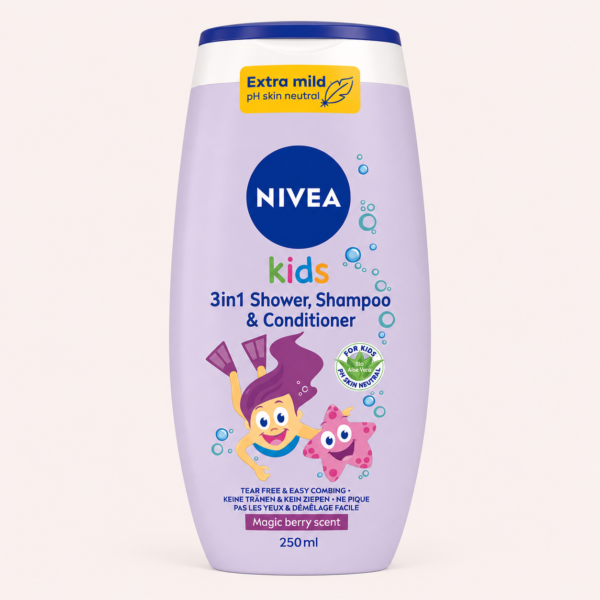 NIVEA KIDS - 3 IN 1 SHOWER, SHAMPOO & CONDITIONER
